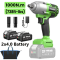 TaskStar 21V Brushless Cordless Impact Wrench, 1/2" 738 Ft-lbs (1000Nm) High Torque