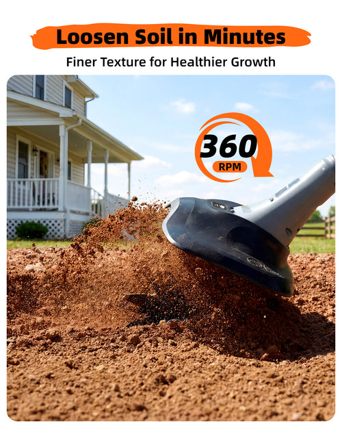 Cordless Tiller Cultivator for Gardening, Battery Powered Garden Rototiller | 9 Inch Tilling Width&7 Inch Depth, 2*4.0Ah Battery, 48 Steel Tines, Electric Small Hand Tiller for Soil/Cultivating/Lawn/Land