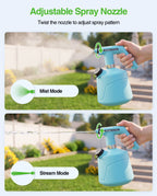 TaskStar Electric Spray Bottle 2L/0.5 Gallon, Rechargeable and Automatic Mister Spray Bottle for Plants