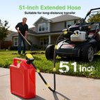 Taskstar Automatic Fuel Transfer Pump 4.25ft, 3.2 Gallon, Battery Powered