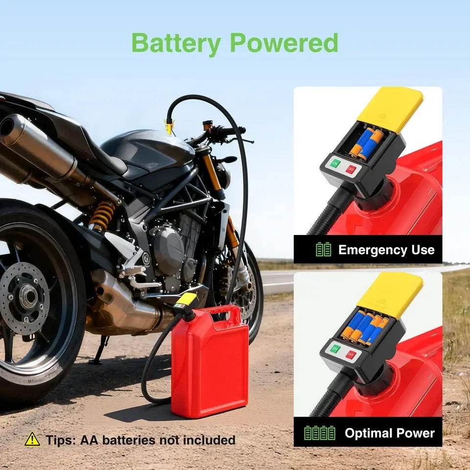 Taskstar Automatic Fuel Transfer Pump 4.25ft, 3.2 Gallon, Battery Powered