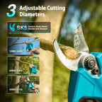 Taskstar 4-in-1 Pole Saw & Pruning Shears Combo Kit 6 Inch Mini Chainsaw