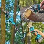 Taskstar 4-in-1 Pole Saw & Pruning Shears Combo Kit 6 Inch Mini Chainsaw
