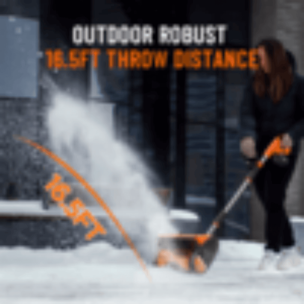 Taskstar 12'' Cordless Snow Shovel, 21V Battery Powered Snow Blower