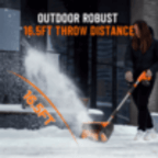 Taskstar 12'' Cordless Snow Shovel, 21V Battery Powered Snow Blower