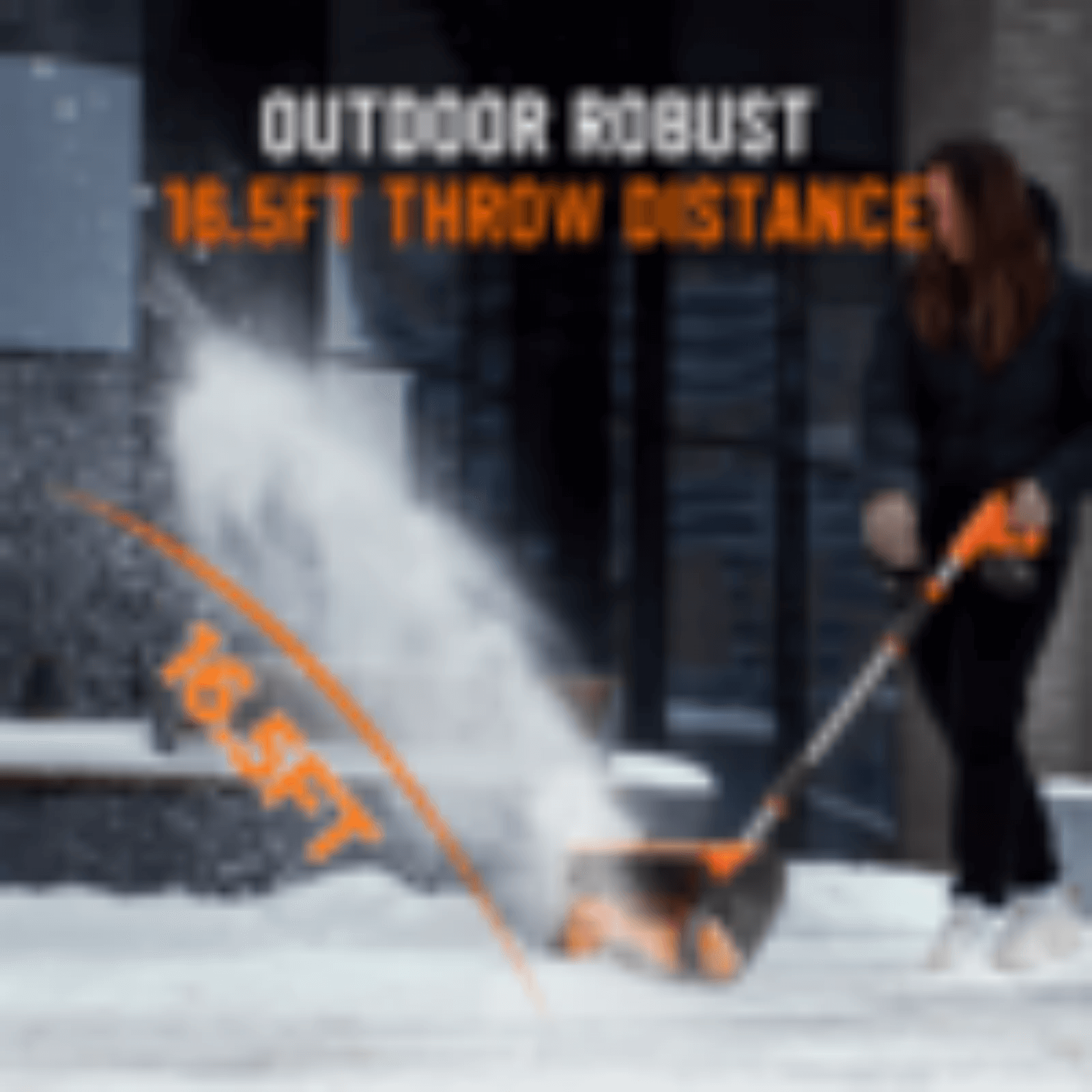 Taskstar 12'' Cordless Snow Shovel, 21V Battery Powered Snow Blower