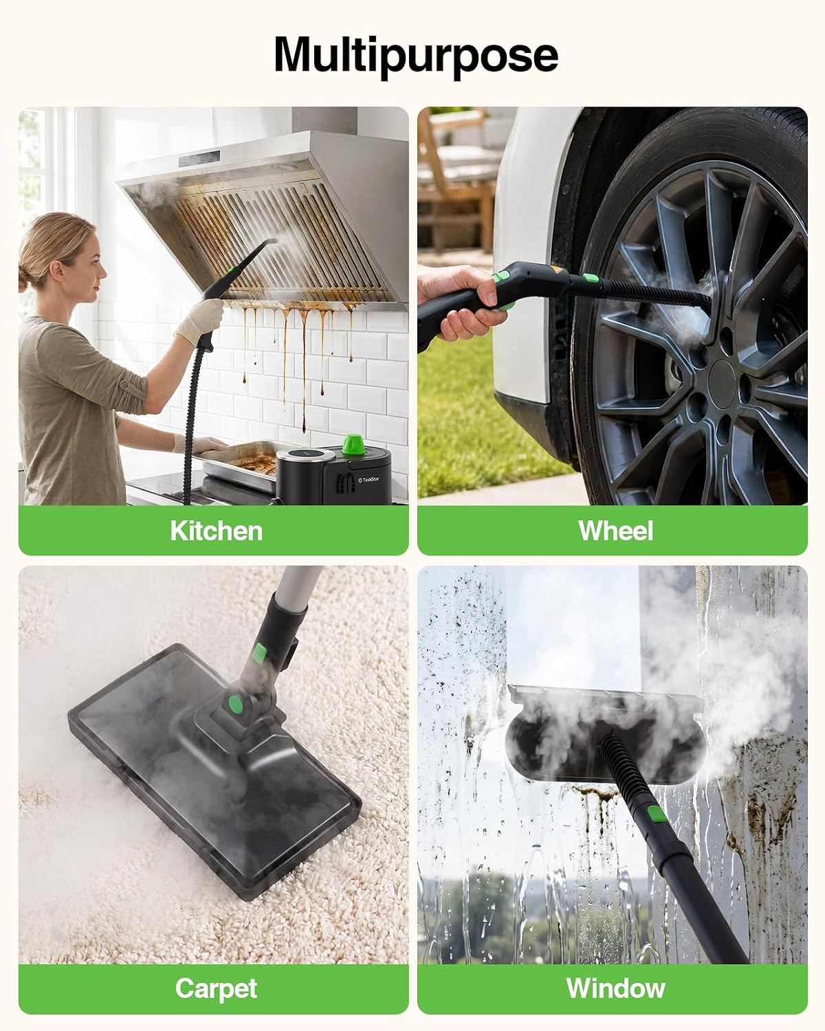 TaskStar High-Temperature Steam Cleaner