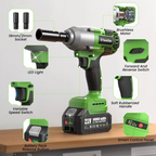TaskStar 21V Brushless Cordless Impact Wrench, 1/2" 738 Ft-lbs (1000Nm) High Torque