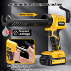 TaskStar 20V Cordless Caulking Gun, 5-Speed Dripless Kit (10oz, 2.0Ah)