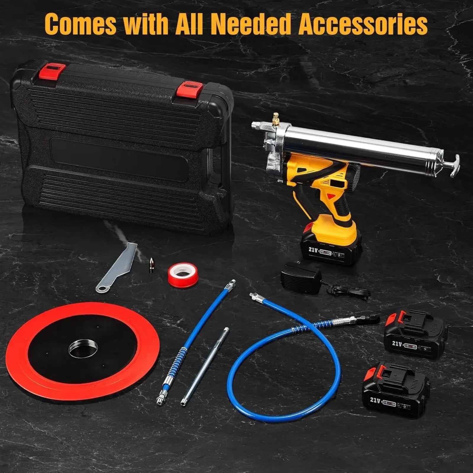 Taskstar Cordless Grease Gun Battery Powered 12000 PSI Electric