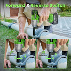 TaskStar 800Nm Cordless Electric Impact Wrench 1/2" 590 Ft-lbs Brushless