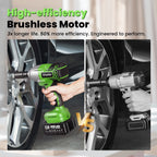 TaskStar 800Nm Cordless Electric Impact Wrench 1/2" 590 Ft-lbs Brushless