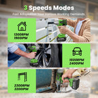 TaskStar 800Nm Cordless Electric Impact Wrench 1/2" 590 Ft-lbs Brushless