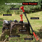TaskStar 2-in-1 Pole Pruning Shears 21V Cordless Electric Pole Pruners