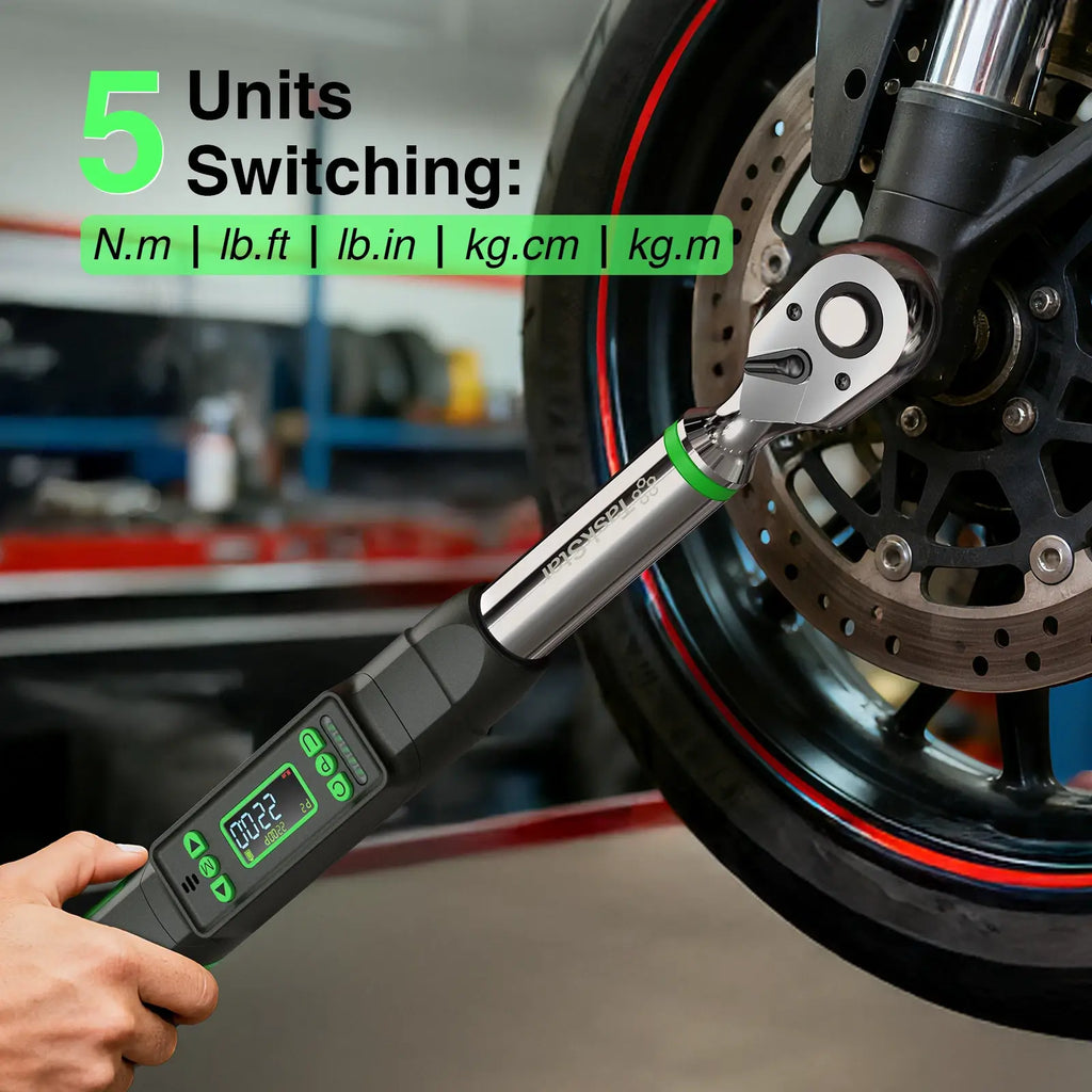 Taskstar Digital Torque Wrench 3/8 Drive 0–162 ft-lbs/ 0-220Nm