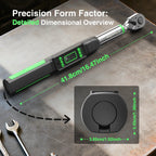 Taskstar Digital Torque Wrench 3/8 Drive 0–162 ft-lbs/ 0-220Nm