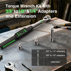 Taskstar Digital Torque Wrench 3/8 Drive 0–162 ft-lbs/ 0-220Nm