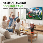 Portable Rechargeable Misting Fan with Remote Oscillating LED Lighting 33000mah