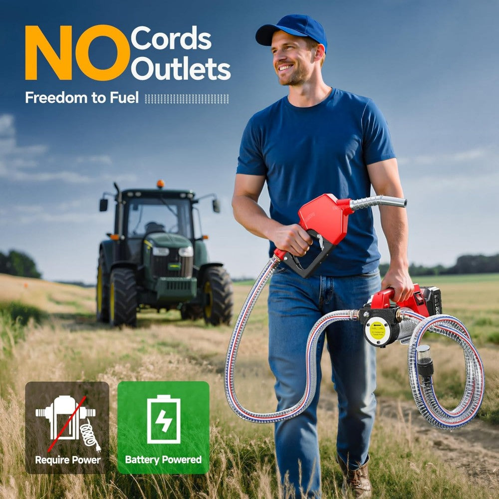 Cordless Fuel Transfer Pump 12 GPM | 21V 4.0Ah Kit | TaskStar – Taskstar