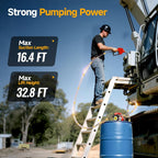 TaskStar 21V Cordless Fuel Transfer Pump, 12 GPM Kit (4.0Ah, Auto-Off)