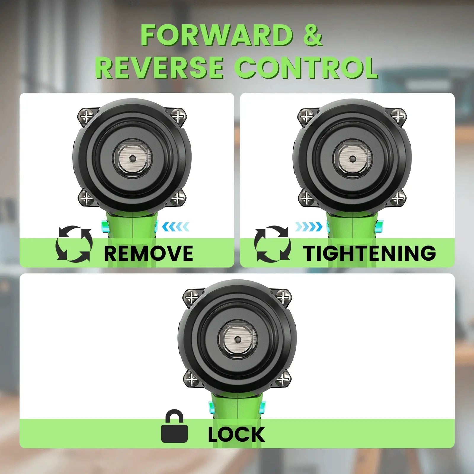 TaskStar 1300N·m (958ft-lbs) Cordless Brushless Impact Wrench 1/2" Kit