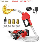 TaskStar 460W Cordless Fuel Transfer Pump 12GPM Battery Powered Diesel Pump with 4.0Ah Battery
