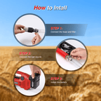 TaskStar 460W Cordless Fuel Transfer Pump 12GPM Battery Powered Diesel Pump with 4.0Ah Battery
