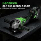 TaskStar 21V Cordless Angle Grinder, 2x4.0Ah Battery & Charger, 10000RPM Brushless Motor