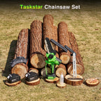 Taskstar 8 Inch & 6 Inch Cordless Electric Mini Chainsaw With 2*4.0Ah Batteries
