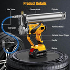 TaskStar 12000PSI Electric Grease Gun Battery Powered Cordless Grease Gun 2*4.0