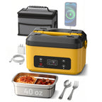 Taskstar Battery Powered Heated Lunch Box for Work,Outdoor,Travel