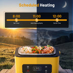 Taskstar Battery Powered Heated Lunch Box for Work,Outdoor,Travel