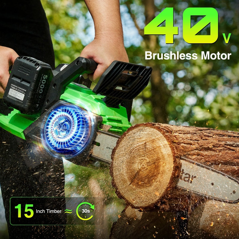 TaskStar 40V Electric Cordless Chainsaw