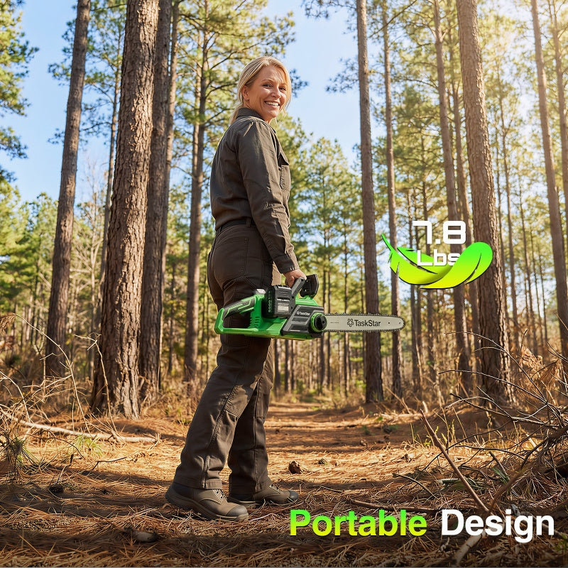 TaskStar 40V Electric Cordless Chainsaw