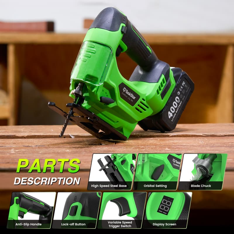 Taskstar Brushless Cordless Jig Saw Tool