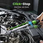 TaskStar 1/4 3/8 1/2-inch Drive Click Torque Wrench Set - 8Pcs, ±3% Accuracy Torque Wrench 45-221in.lb, 7-45ft.lb, 30-160ft.lb with Adapters, 72-Tooth Dual Scale