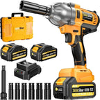 TaskStar Cordless Impact Wrench 1/2 inch, 1200N·m Brushless High Torque Electric Wrench