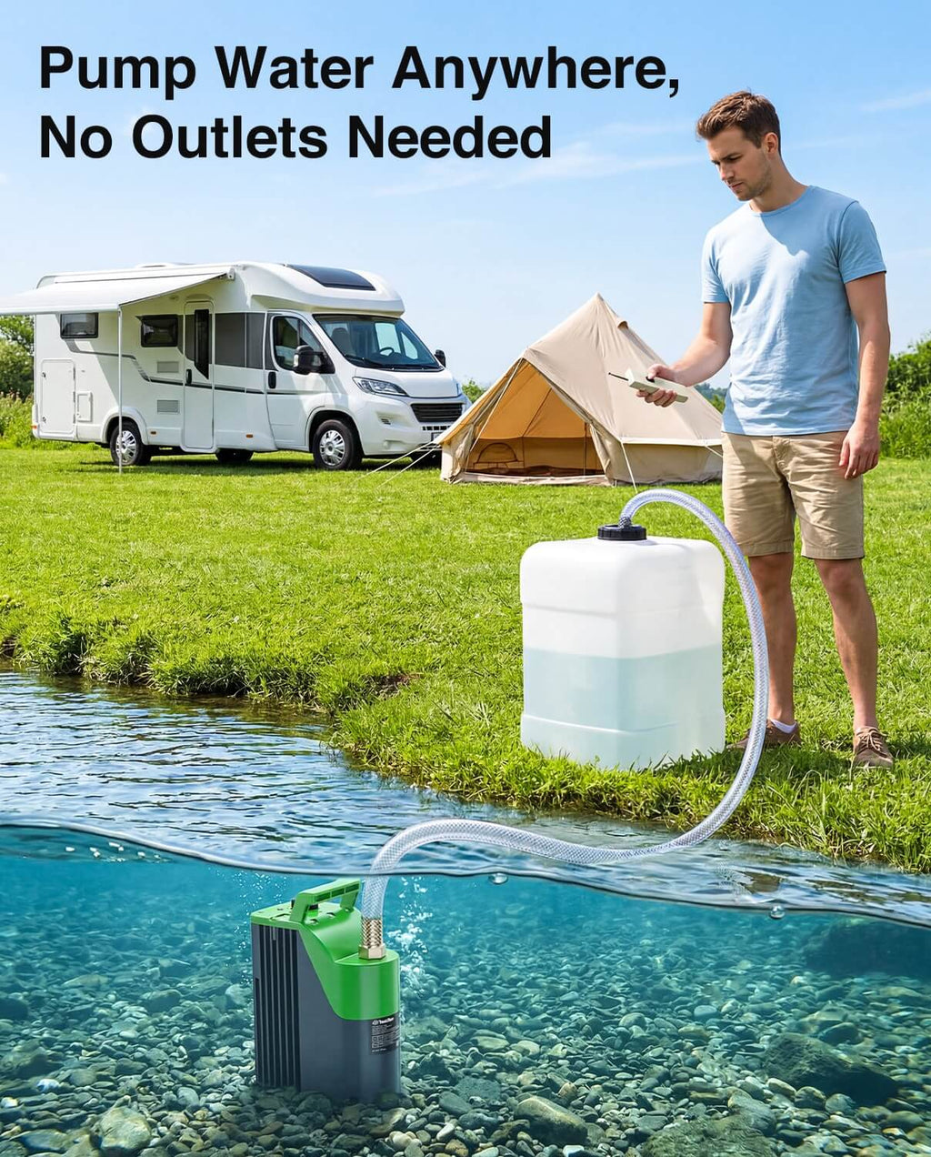 TaskStar Cordless Submersible Utility Water Pump