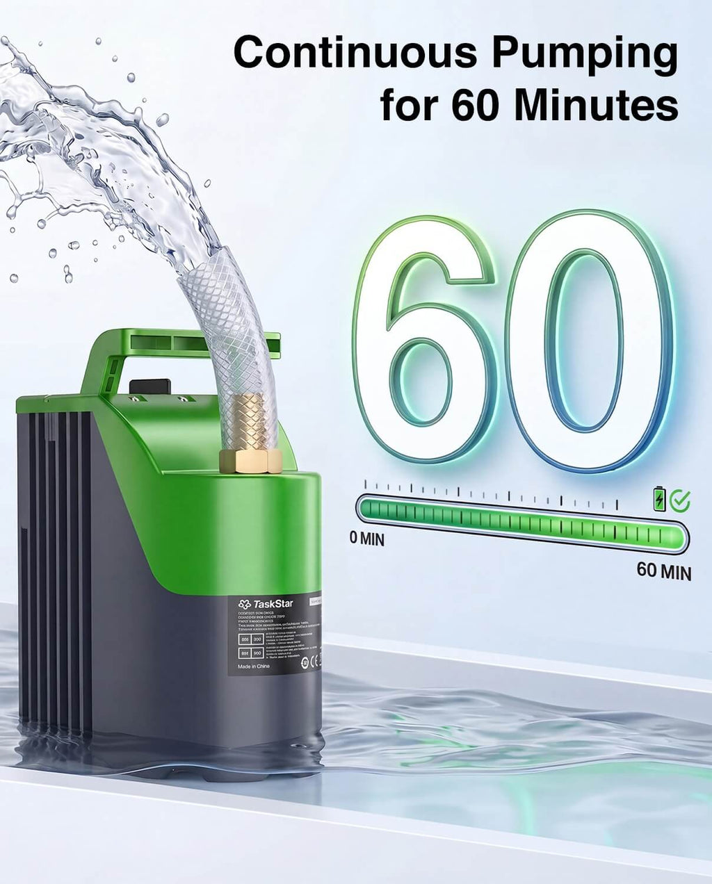 TaskStar Cordless Submersible Utility Water Pump
