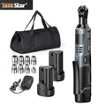 TaskStar Electric Ratchet Wrench 3/8 inch 40 Nm Power Cordless Set