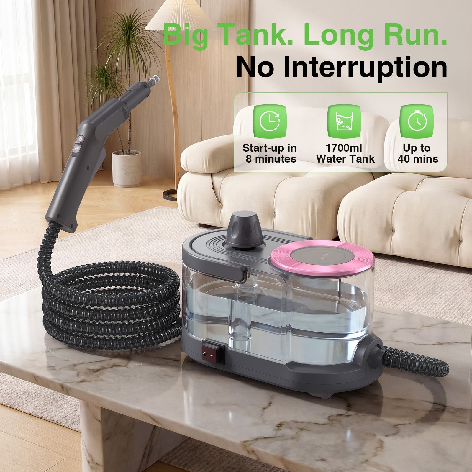 TaskStar High-Temperature Steam Cleaner