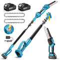 Taskstar 8inch Electric 2-in-1 Cordless Pole Saw & Mini Chainsaw,15FT Max Reach