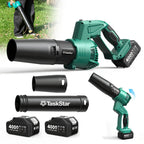 TaskStar 21V Cordless Leaf Blower With 2 × 4.0Ah Batteries for Lawn Care,Patio and Yards