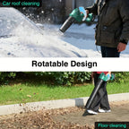 TaskStar 21V Cordless Leaf Blower With 2 × 4.0Ah Batteries for Lawn Care,Patio and Yards