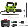 Taskstar 12000PSI Electric Grease Gun: Cordless 3-Speed With 2x2.0ah Batteries, Brushless Motor And LED Light ,6.7 oz/min flow rate Efficient for Farmers, Equipment Operators and Homeowners