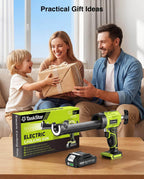 Taskstar Cordless Caulking Gun with 2000 mAh Battery Electric Caulking Gun with Caulking Tool 3 in 1