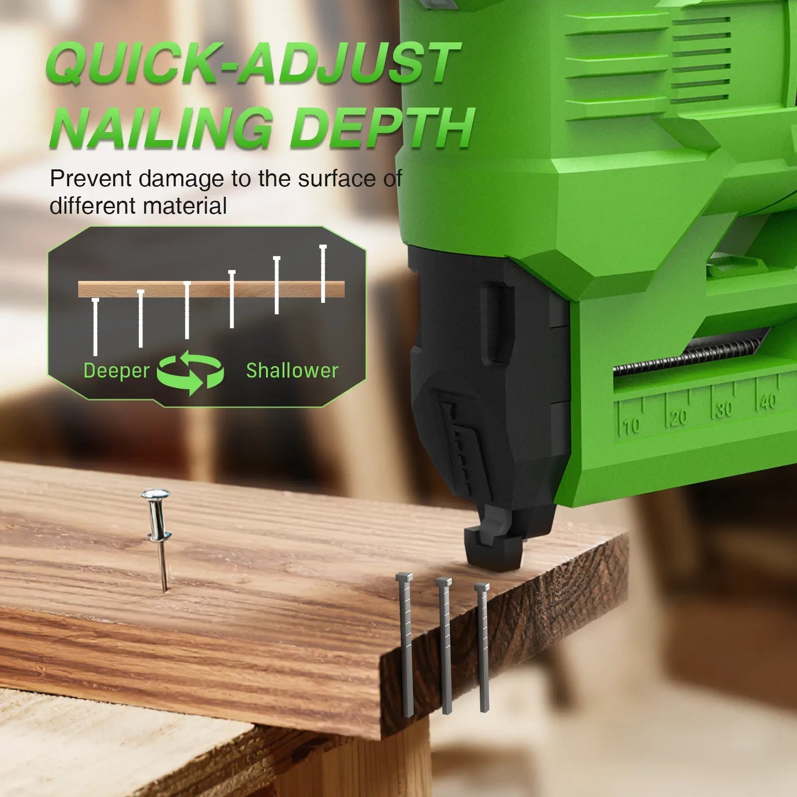 TaskStar Cordless Staple Gun 18G 2 in 1 500pcs Nails