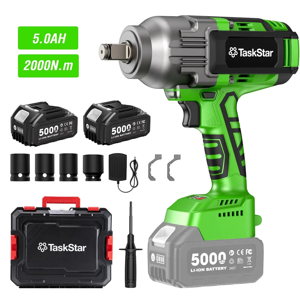 Taskstar 3/4 in Cordless Impact Wrench 2000Nm 1475ft-lbs Brushless Impact Gun