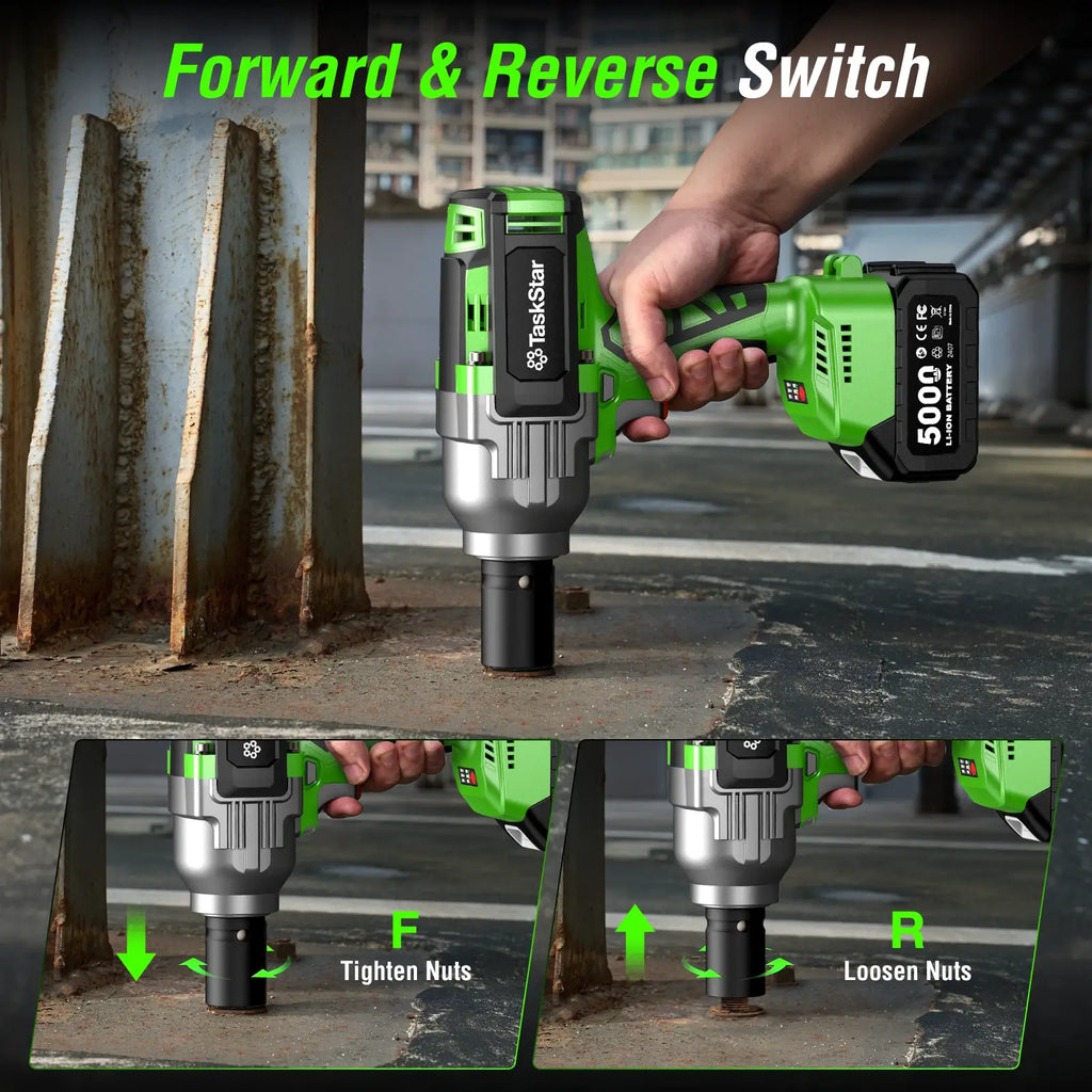 Taskstar 3/4 in Cordless Impact Wrench 2000Nm 1475ft-lbs Brushless Impact Gun