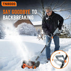 Taskstar 12'' Cordless Snow Shovel, 21V Battery Powered Snow Blower